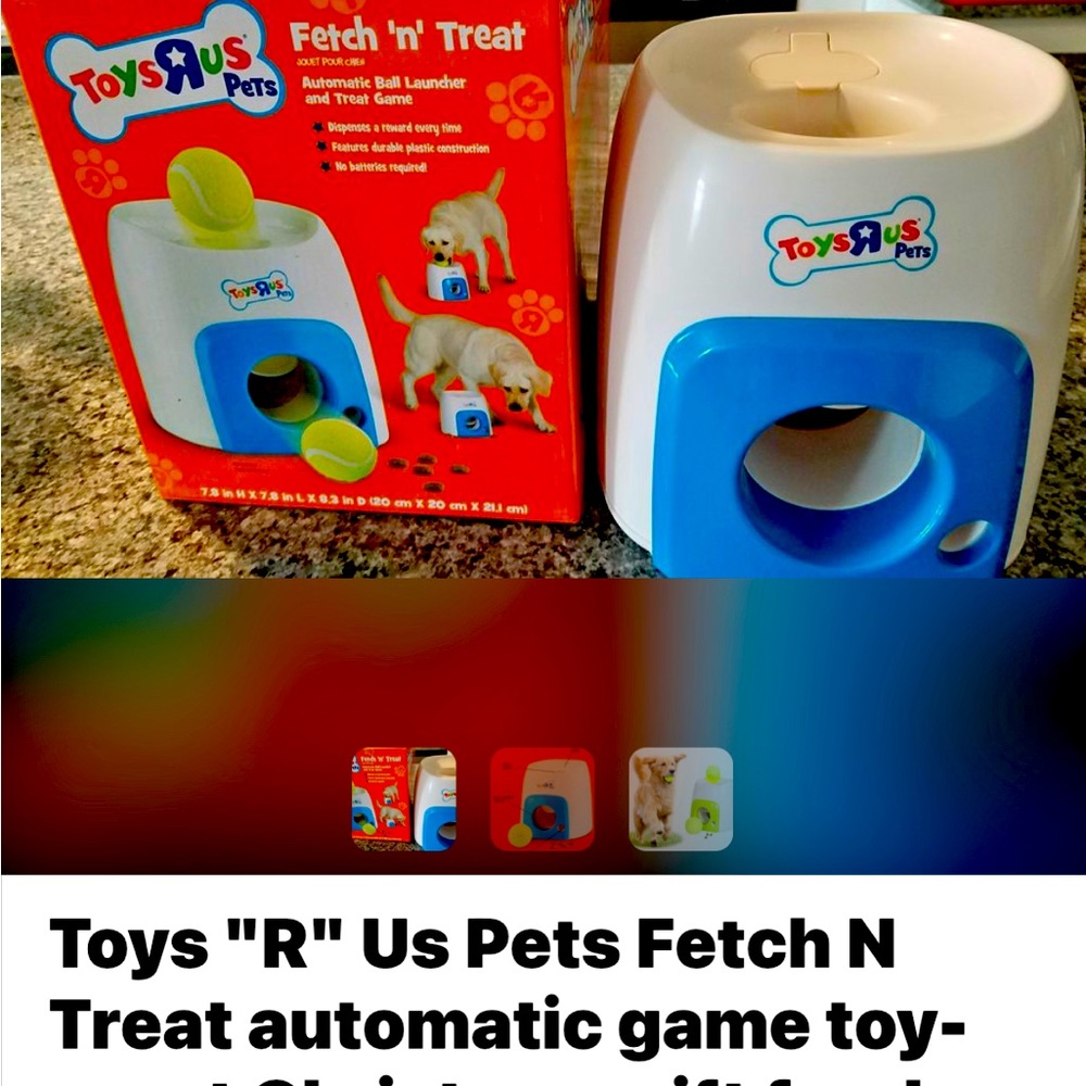 Fetch and treat automatic toy-used